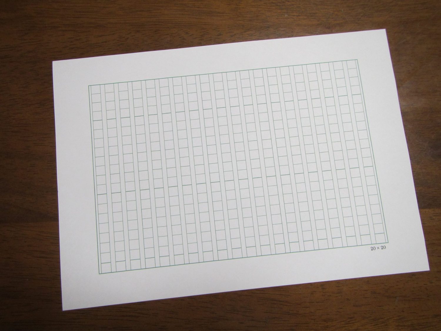 Wordで作る原稿用紙